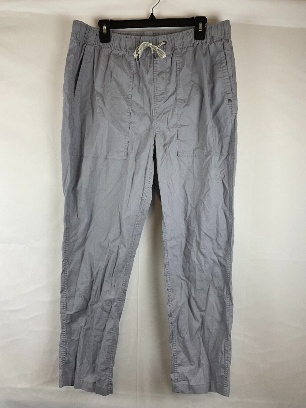 Vuori Men's Ripstop Pants XL Gray Elastic Tie Waist Pockets